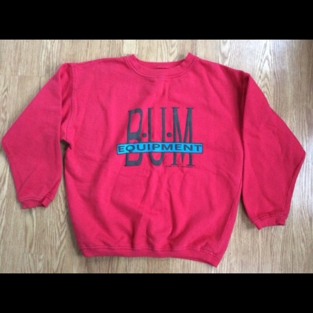 Vintage 90s B.U.M Equipment crew neck sweatshirt